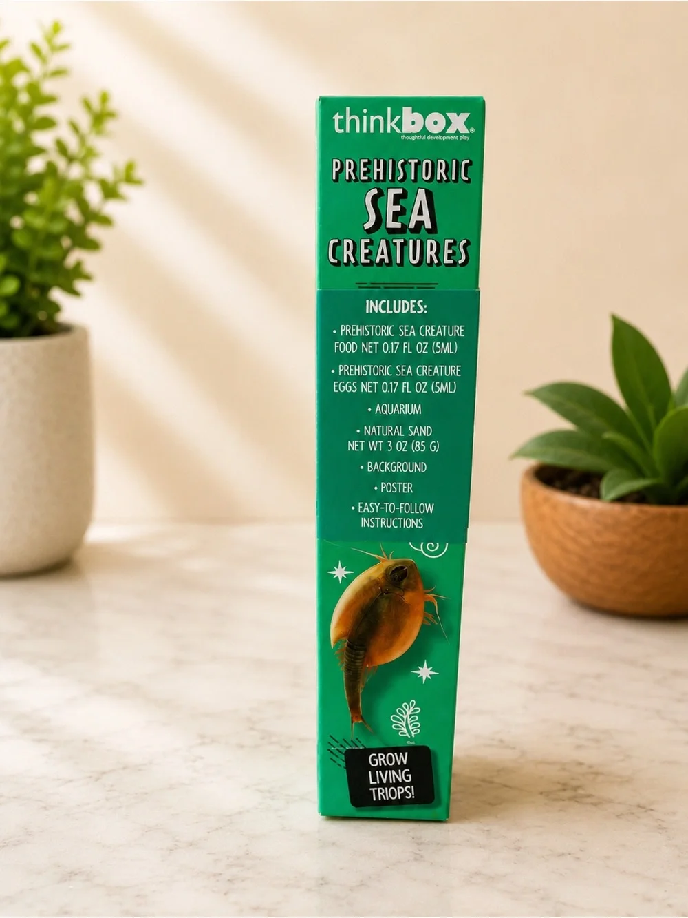 ThinkBox Prehistoric Sea Creatures Kit Grow Live Triops Aquarium STEM Science